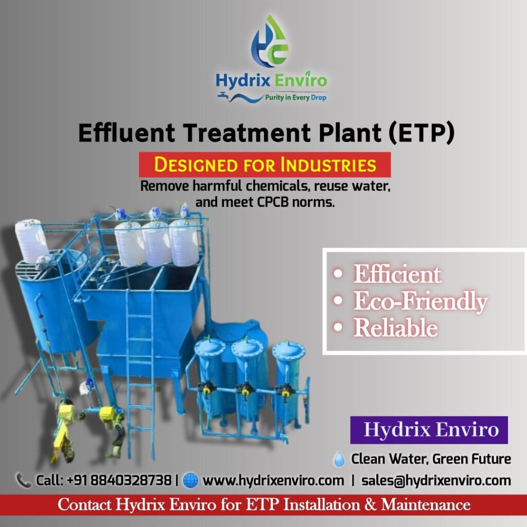 Effluent treatment plant supplier India, ETP installation in Haryana, industrial wastewater treatment
